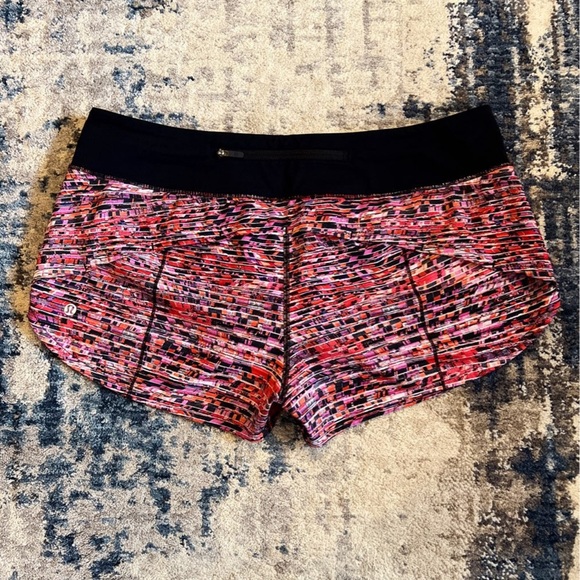 LIKE NEW Lululemon Speed Up Short *2.5” Size 10 In Flash Pleat Orange - Picture 2 of 9